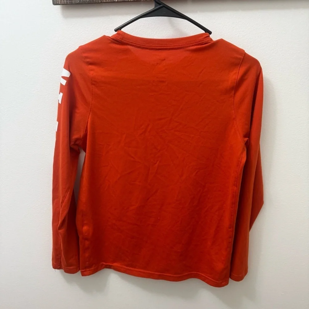 Nike Clemson Tigers Primary Logo Long Sleeve T-Shirt dri-Fit size large